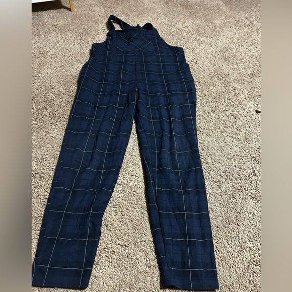 Smash + Tess Navy Checkered Romperall size medium - Picture 2 of 7